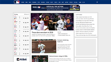 중개소 해외 대표 스포트 공식사이트 리스트 이미지 / MLB [미국프로야구] mlb.com
