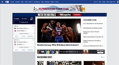 중개소 해외 대표 스포트 공식사이트 리스트 이미지 / NBA [미국프로농구] nba.com